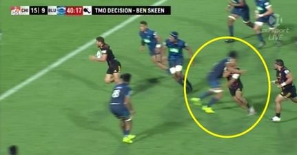 WATCH: New Zealand international sent off for f**king rotten clothesline off the ball