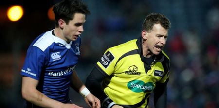 Nigel Owens proves just how bloody sound he his in attempt to get in contact with ballboy