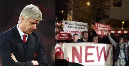 WATCH: Arsenal fans stage ‘Wenger Out’ protest ahead of Bayern Munich game