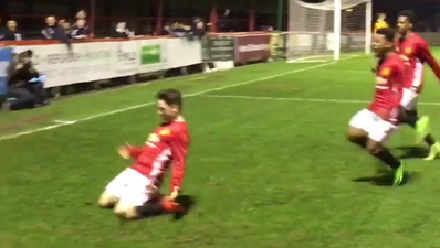 Manchester United’s Under-18s learned a lesson in over-celebrating before the game is over