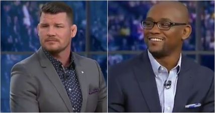 The awkward moment Michael Bisping’s fellow analyst picks against him