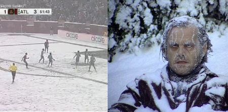 WATCH: Fans were absolutely captivated by MLS attempt to play soccer in the snow