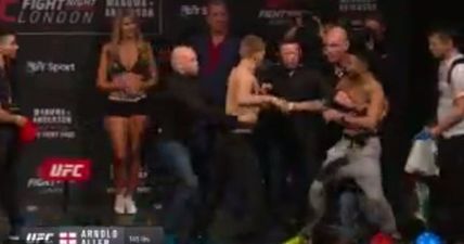 Security kept on their toes as UFC London weigh-ins get interesting