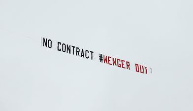 Arsenal fans using TWO aeroplanes to argue in sky above Hawthorns