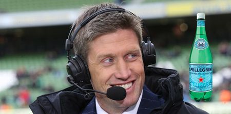 Ronan O’Gara got dog’s abuse for his choice of water during a training session