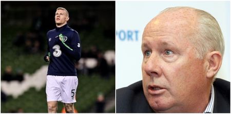 WATCH: Liam Brady proudly stands up for James McClean in pre-match analysis