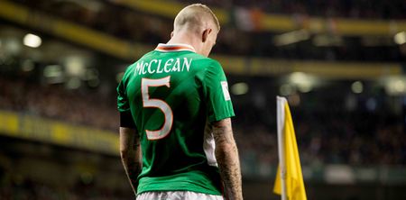 When the spotlight was shone on him, James McClean made sure to remember what’s really important