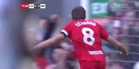 WATCH: Steven Gerrard scores outrageous goal with utterly sublime first touch