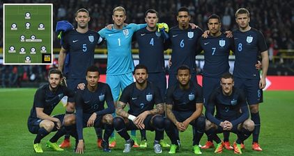 The England team to play Lithuania appears to have been leaked