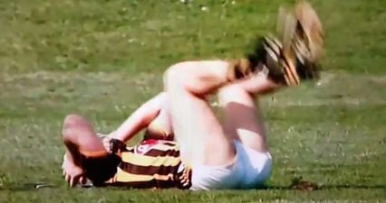 Kilkenny full back’s frightening sliotar to face shows how important your head guard is