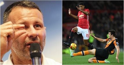 Ryan Giggs has some technical advice for Marcus Rashford