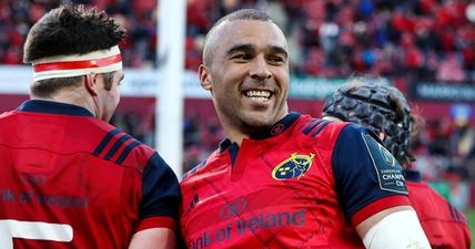 WATCH: Simon Zebo’s sound gesture to Munster fans didn’t go exactly as planned