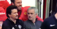 Jose Mourinho seemingly asks Michael Carrick what Manchester United fans were chanting