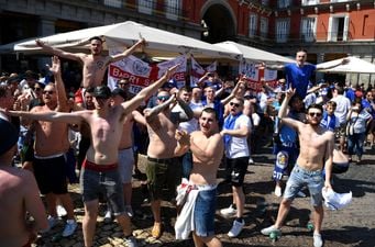 WATCH: Leicester City supporters clash with Spanish police in Madrid