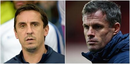 Gary Neville fails miserably in banter attempt with Jamie Carragher