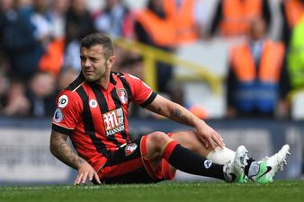 Tottenham fans could not resist a song as Jack Wilshere leaves pitch injured