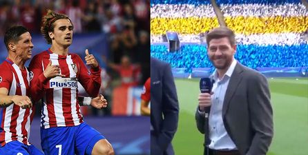 But seriously, how did you expect Steven Gerrard to react to those Antoine Griezmann to Manchester United rumours?