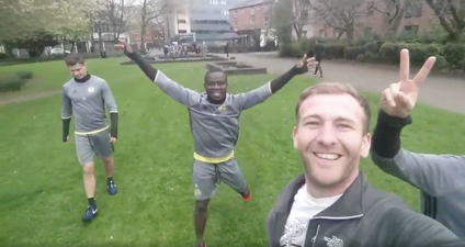 WATCH: Anderlecht players spotted training in Manchester city centre ahead of Europa tie with Manchester United