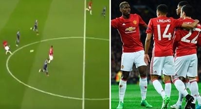 Paul Pogba’s superb pass for Manchester United’s opener is a joy to behold