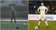 Cristiano Ronaldo’s son might be better than him at free-kicks