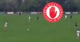 WATCH: Tyrone forward pings free off the ground from almost half way