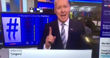 WATCH: Jim White gives scintillating commentary of Man United and City’s Twitter spat