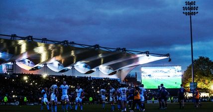 WATCH: Absolutely incredible scenes at RDS as lights go out with Leinster leading by narrowest of margins