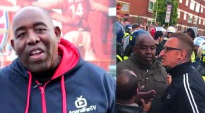 Tottenham Hotspur fans hurl abuse at Robbie from ArsenalFanTV after North London derby