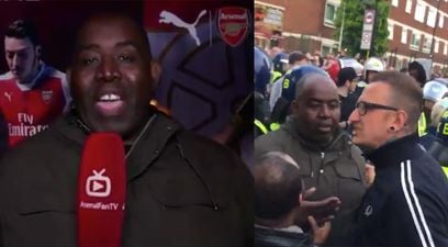 ArsenalFanTV host says he was racially abused by Tottenham Hotspur fans as he criticises security