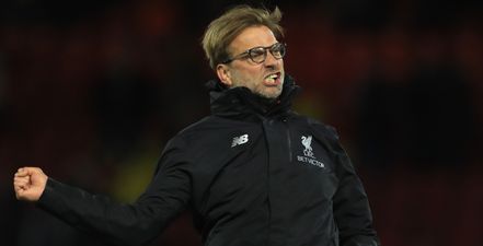 WATCH: Jurgen Klopp sums up perfectly everyone’s reaction to Emre Can’s wonder goal