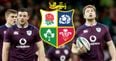 Only three Ireland players set to feature in first game on Lions tour