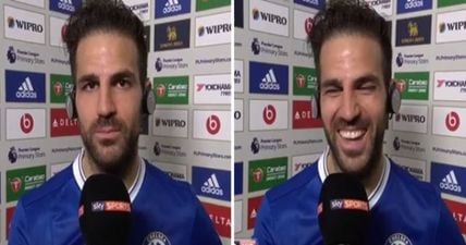 Cesc Fabregas being told that his assist doesn’t count on Sky Sports was great TV