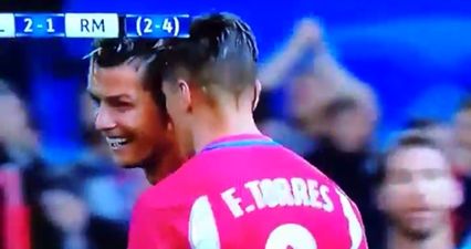 WATCH: Fernando Torres tries to intimidate Cristiano Ronaldo, it does not work… at all