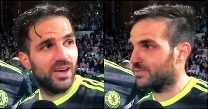 WATCH: Sky forced to apologise as Cesc Fabregas speaks with heartfelt honesty