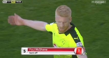 WATCH: Paul McShane sent off for horror challenge and now misses most important game