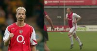 Dennis Bergkamp rolls back the years to score stunner for Ajax old boys