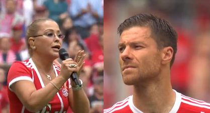 Watch: Xabi Alonso and Philipp Lahm’s swansong delayed by Anastacia’s half-time show