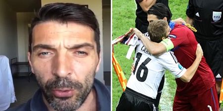 WATCH: Gianluigi Buffon pays tribute to Philipp Lahm and goes up in everyone’s estimation