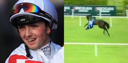 Few would have reacted to terrifying rodeo moment quite like this Irish jockey