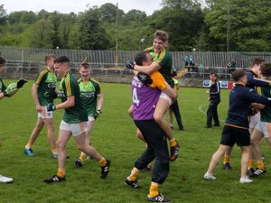 WATCH: Joe Brolly joins wild Antrim celebrations after his son kicks two extra-time points