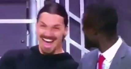 Eric Bailly had Zlatan Ibrahimovic in absolute stitches with one swing of his crutch