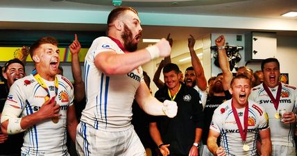 Exeter’s Premiership celebrations kicked off (again) at 8:41am and there was a naked Irishman by 12:34pm