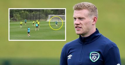 WATCH: James McClean scores an absolute peach in training to show where he’s at now