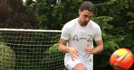 Zlatan Ibrahimovic is back playing ball and it is a glorious sight