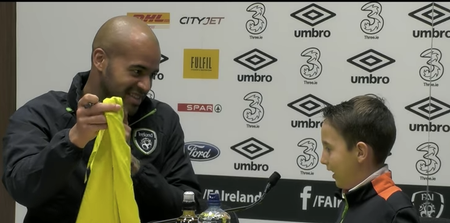 WATCH: Ireland goalkeeper Darren Randolph makes a young fan’s dream come true