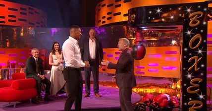 It’s official… Anthony Joshua hits much harder than Graham Norton