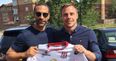 There’s no way Rio Ferdinand will be able to fit into the Ulster jersey Tommy Bowe gifted him