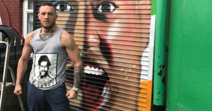 Floyd Mayweather won’t be impressed with the new mural in Conor McGregor’s gym