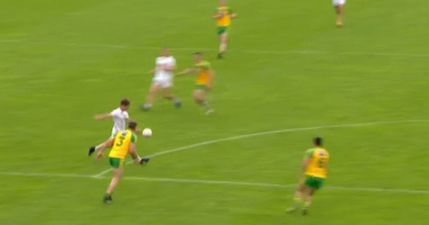 Everyone missed the pass of the season during Tyrone v Donegal