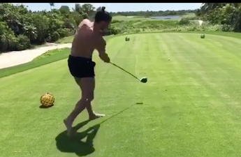 Watch: Gareth Bale proves that he can golf as well as he can play football